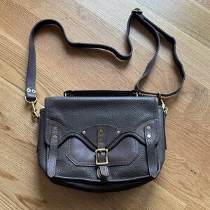 J.W. Hulme Henry Satchel / Crossbody – Made in USA – Brown Leather